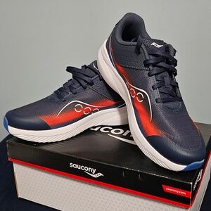 New in Box Saucony Kids Sneakers - Dark Blue and Bright Red